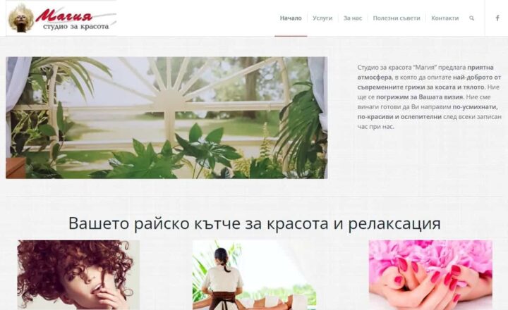 Интернет страница magiabg.com