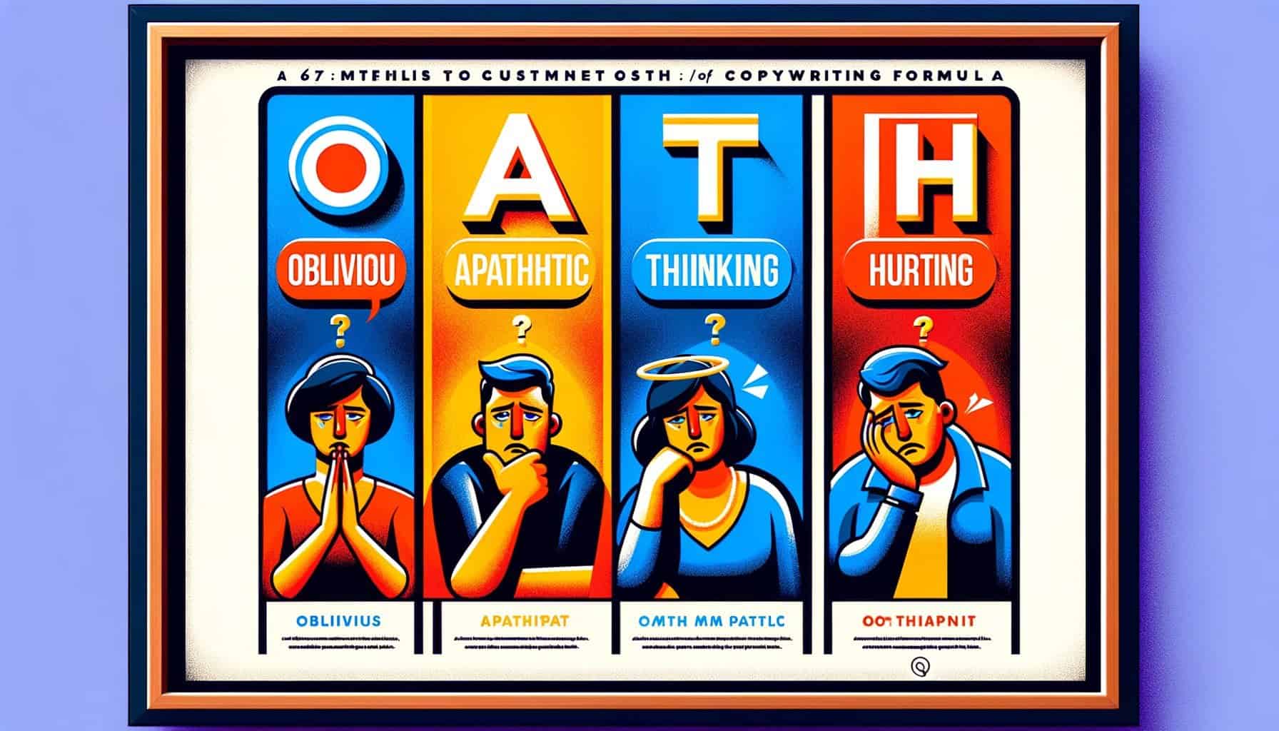 Формула за продаващ текст OATH (Oblivious – Apathetic – Thinking – Hurting)