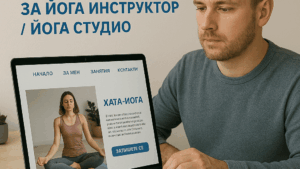 Изработка на уебсайт за йога инструктор / йога студио