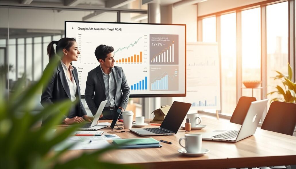 стратегия target roas google ads