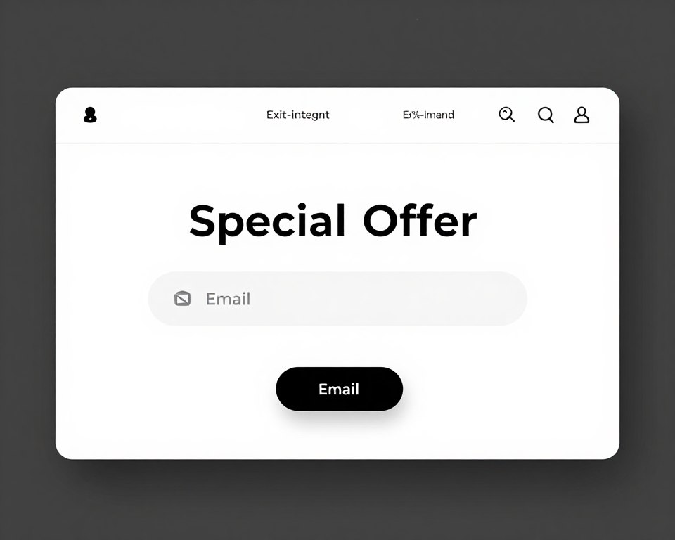 Exit-intent popup example