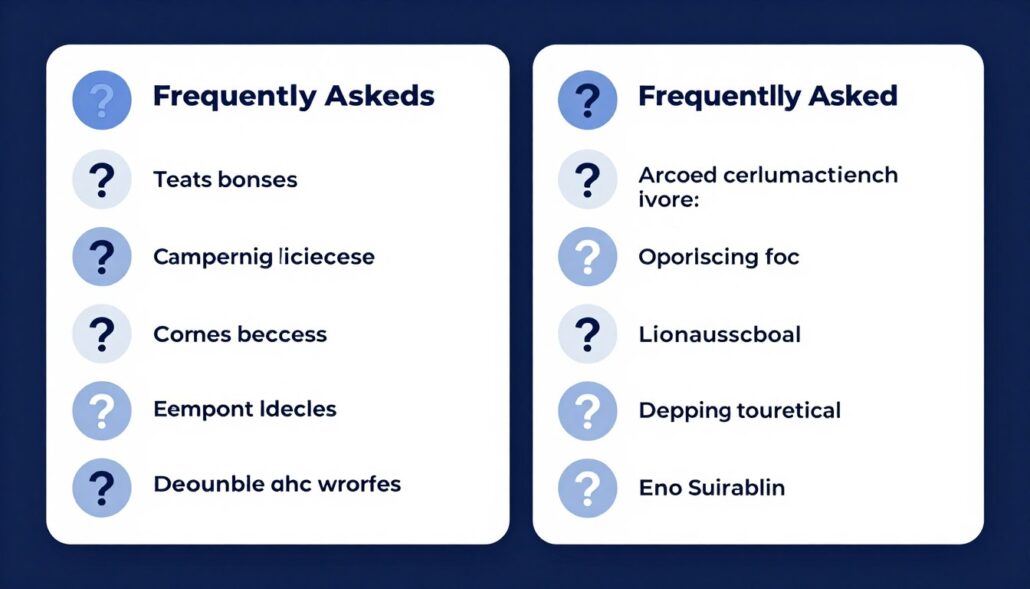 FAQ section illustration for web design services