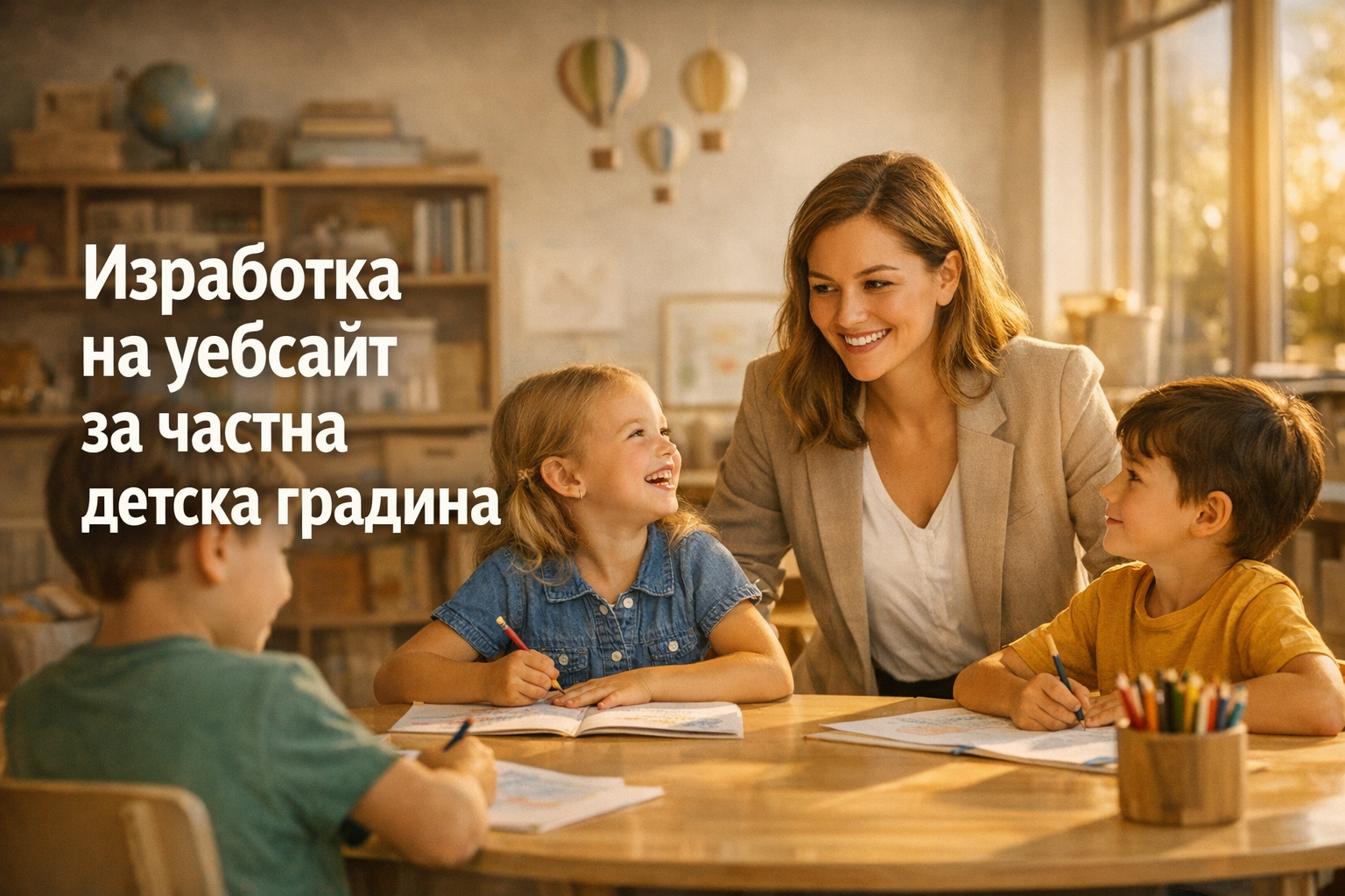 Изработка на уебсайт за частна детска градина Изработка на уебсайт за частна детска градина