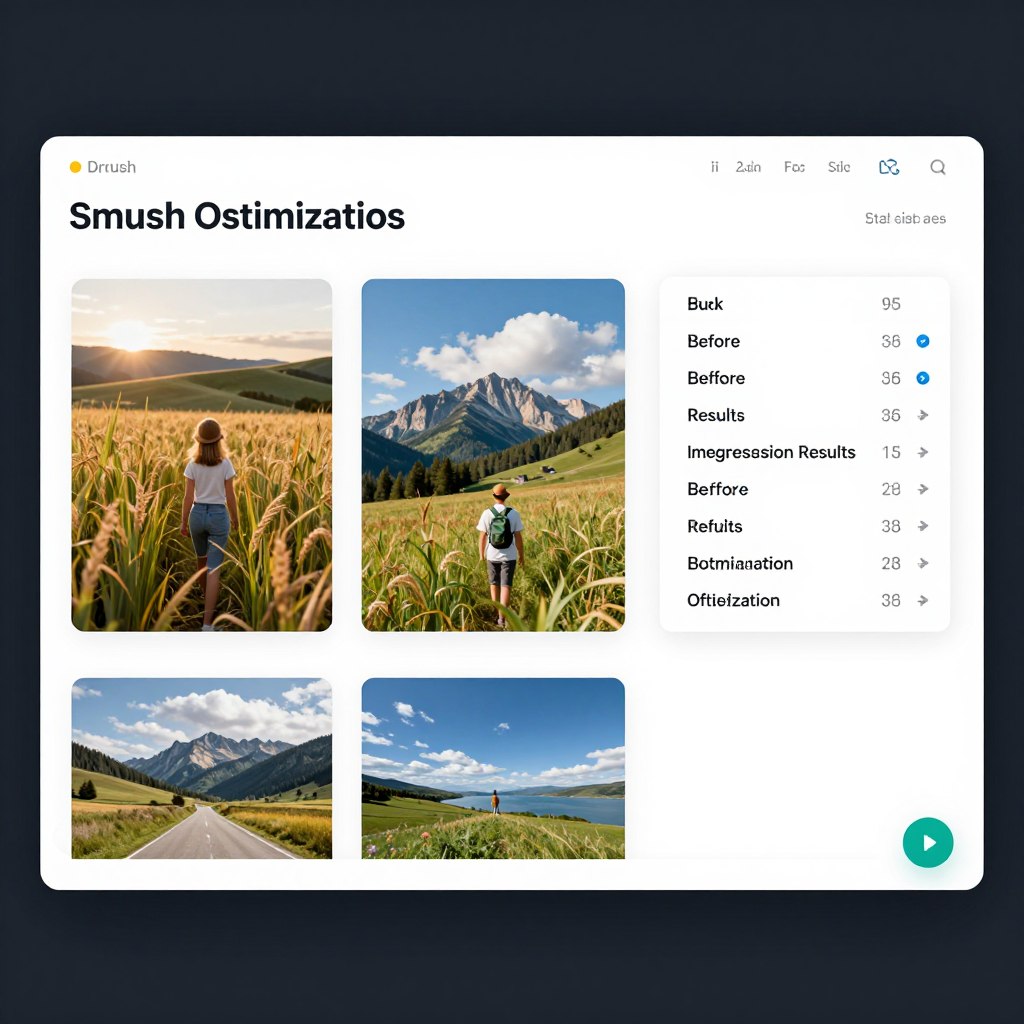 Smush image optimization results