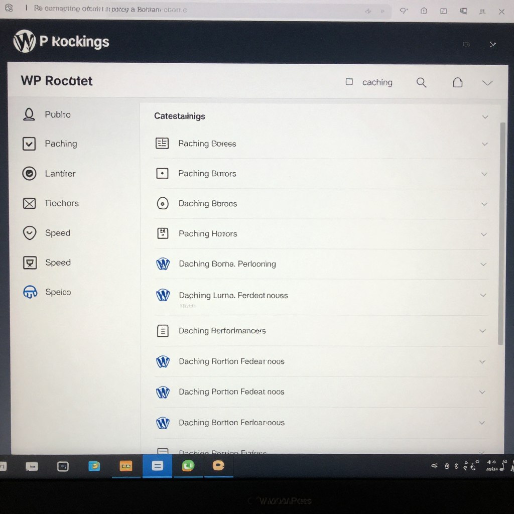 WP Rocket caching plugin interface