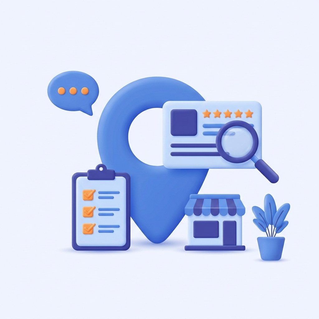 Одит на Google бизнес профил Илюстрация: одит на Google бизнес профил — карта, оценки, проверка и чеклист